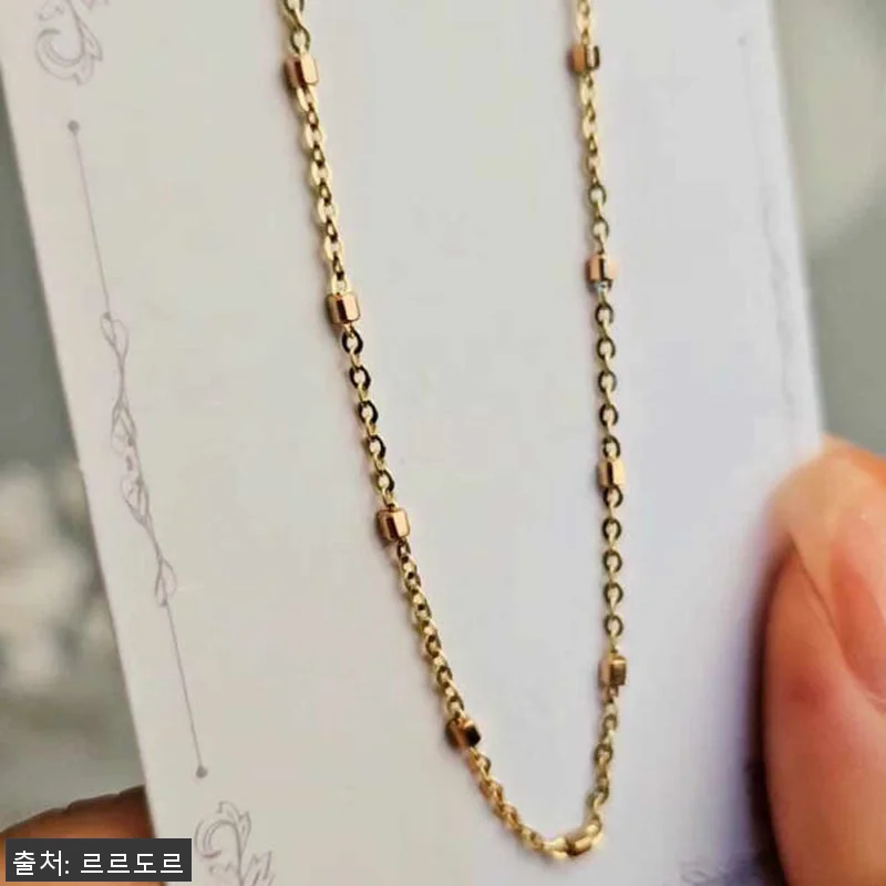 14k 둥근 사각 볼 체인 함마링 투 관련 이미지 10