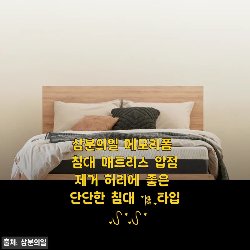 삼분의일 메모리폼 침대 매트리스 B타입 SS 사용후기 – 허리 건강에 딱 맞는 단단함