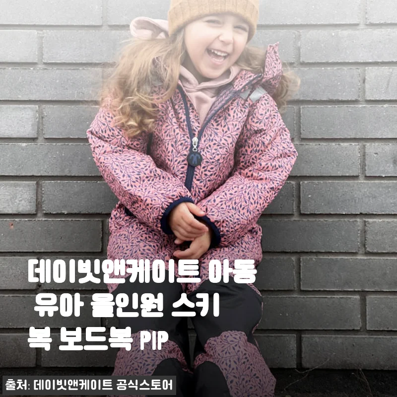 데이빗앤케이트 아동 유아 올인원 스키복 보드복 PIP 사용후기