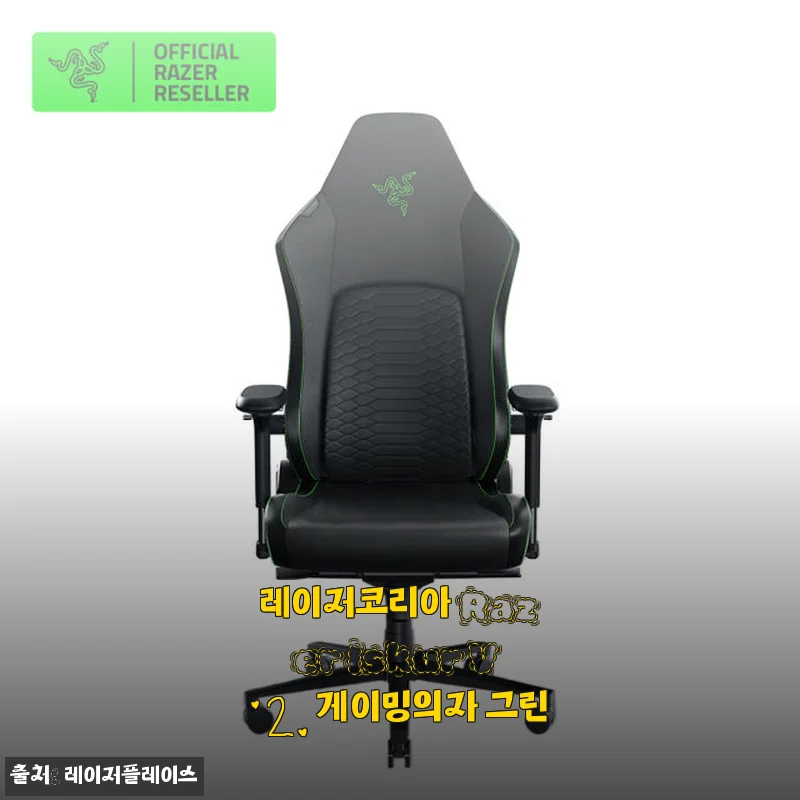 레이저코리아 Razer Iskur V2 게이밍의자 그린 사용후기