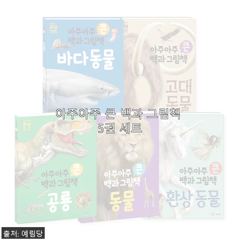 아주아주 큰 백과 그림책 5권 세트 사용후기와 솔직한 경험