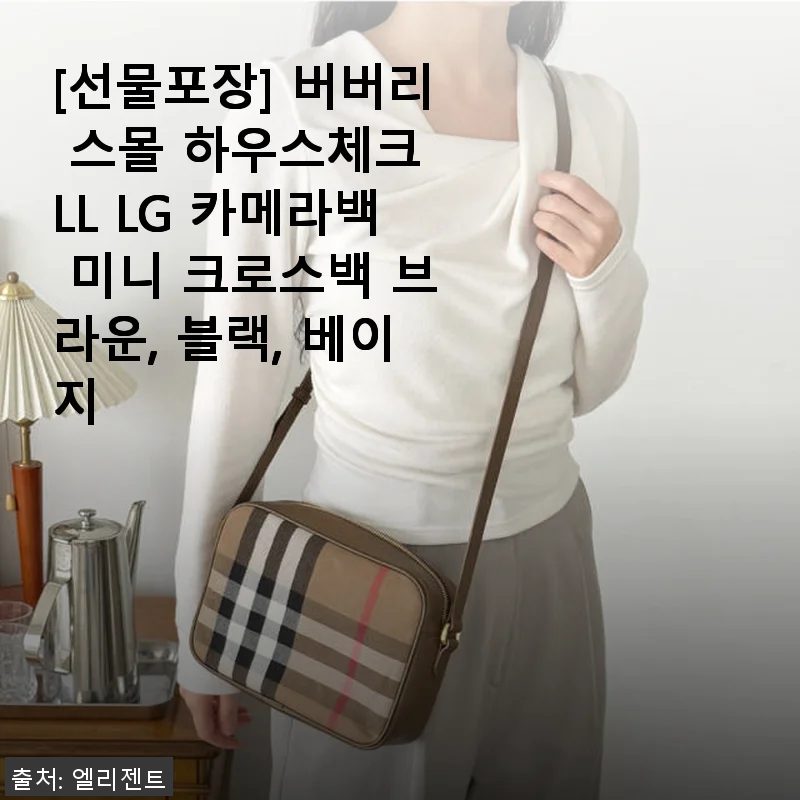 버버리 스몰 하우스체크 LL LG 카메라백 미니 크로스백 사용후기