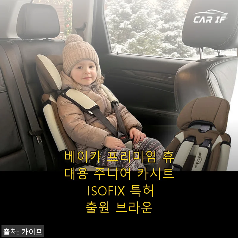 베이카 프리미엄 휴대용 주니어 카시트 ISOFIX 브라운 사용 후기