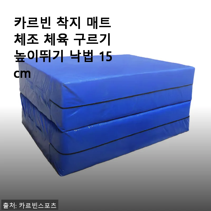 카르빈 착지 매트 체조 체육 구르기 높이뛰기 낙법 15cm 사용후기