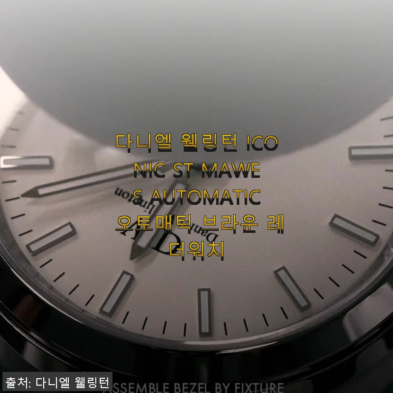 다니엘 웰링턴 ICONIC ST MAWES AUTOMATIC 브라운 레더워치 사용후기