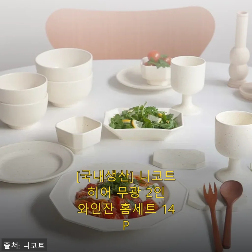 니코트 히어 무광 2인 와인잔 홈세트 14P 사용후기