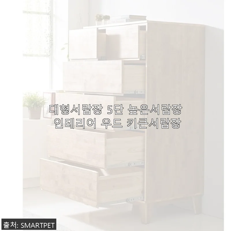 대형서랍장 5단 높은서랍장 인테리어 우드 키큰서랍장 사용후기