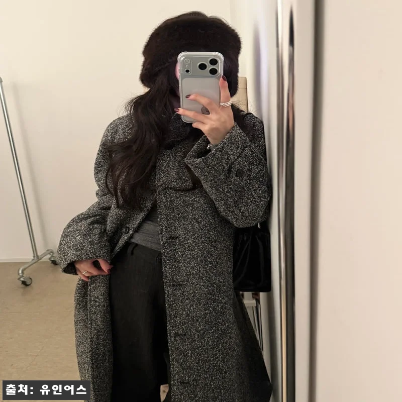 라모 여성 겨울 오버핏 루즈핏 래글런 관련 이미지 1