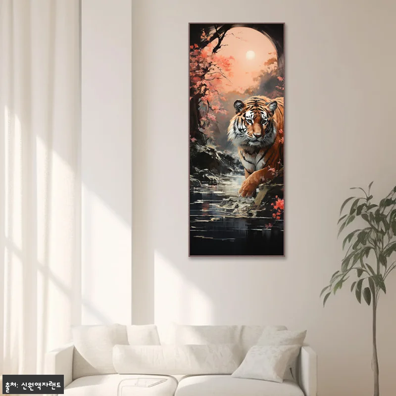 용맹 호랑이 60x150cm 무광골드 관련 이미지 1