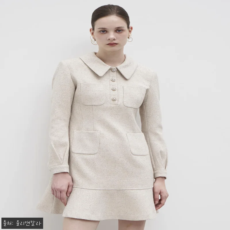 쥴리앤칼라 23FW 칼라77 컬렉터 알렉산더 트위드 원피스 베이지, 직접 입어본 후기 6 쥴리앤칼라 23FW 칼라77 컬렉터 관련 이미지 1