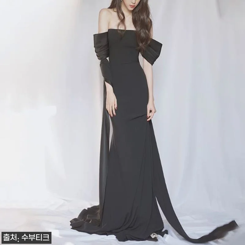 새틴 튜브탑 오프숄더 제주스냅 촬영드 관련 이미지 1