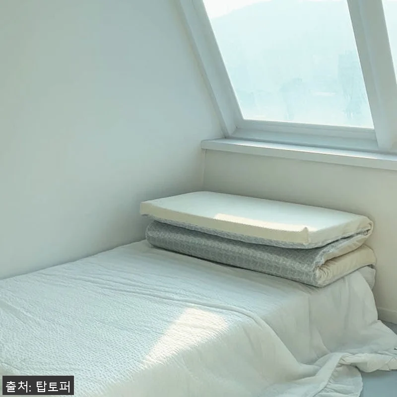 탑토퍼 접이식 3단 토퍼 매트리스 슈 관련 이미지 2