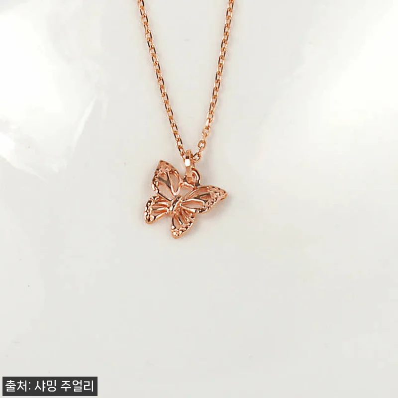 14K 18K 엘린 나비 목걸이, 데 관련 이미지 2
