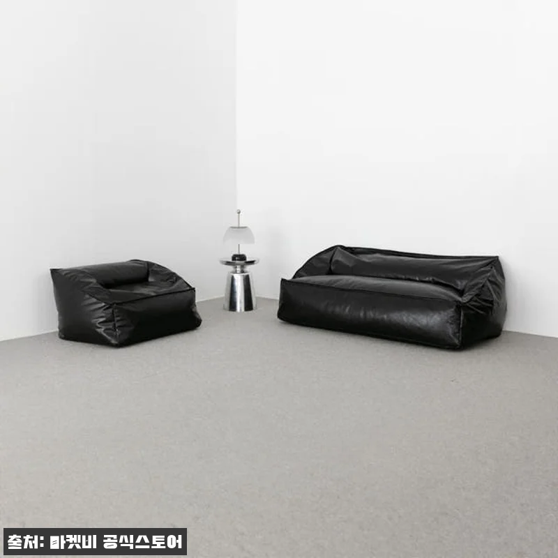 앰보 2인 빈백소파 LS045 블랙 관련 이미지 2