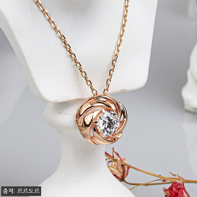 14K 장미 꽃 펜던트 3부 통통 1 관련 이미지 2