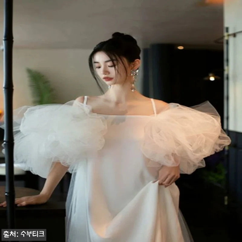 퍼프 쉬폰 민소매 나시, 야외스튜디오 관련 이미지 2