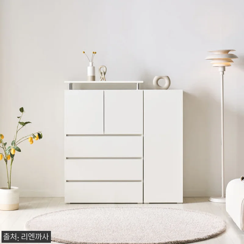 마인 도어 서랍장 800 (화이트) 관련 이미지 3