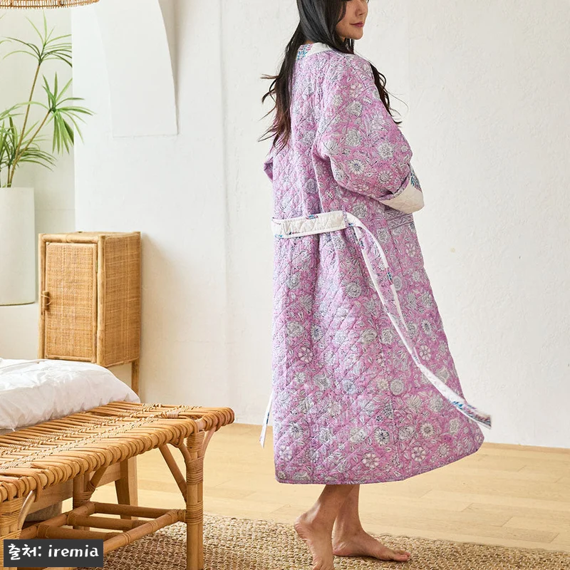 구름로브 라벤더 핸드블록프린트 사계절 관련 이미지 3