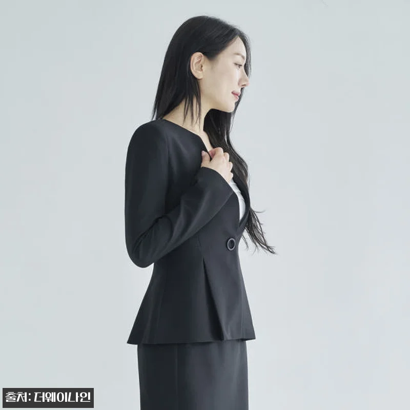 노카라 여성 정장 자켓 싱글 봄 여름 관련 이미지 4