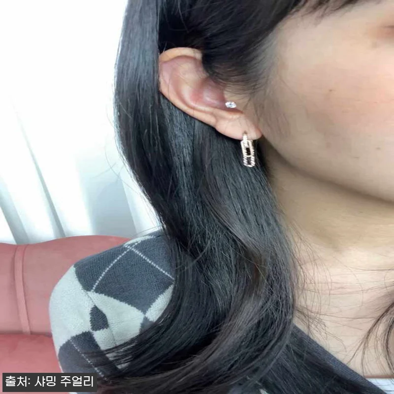 14K 클래시 컷팅 라운드 더블 클립 관련 이미지 1