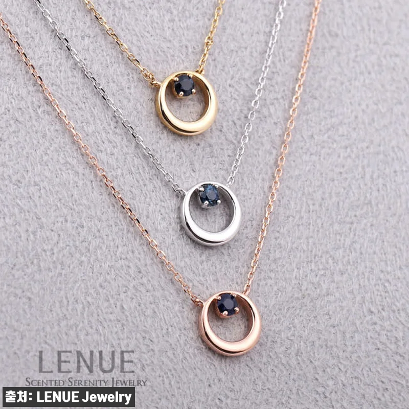 레뉴 9월 탄생석 사파이어 14K 골 관련 이미지 5