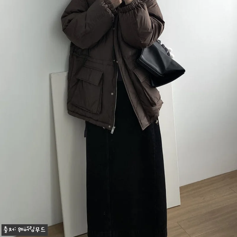 소프티 하프패딩 덕다운 안감후리스 사 관련 이미지 4