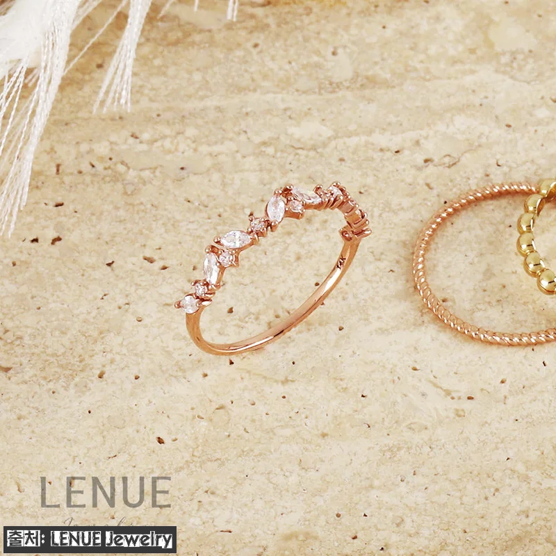 레뉴 리프 포인트 가드링 큐빅 반지 관련 이미지 5