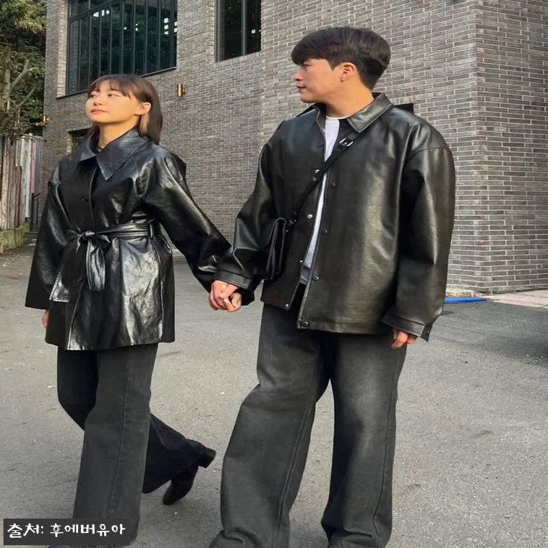 바바리가죽자켓 벨트자켓 하프자켓 크랙 관련 이미지 4
