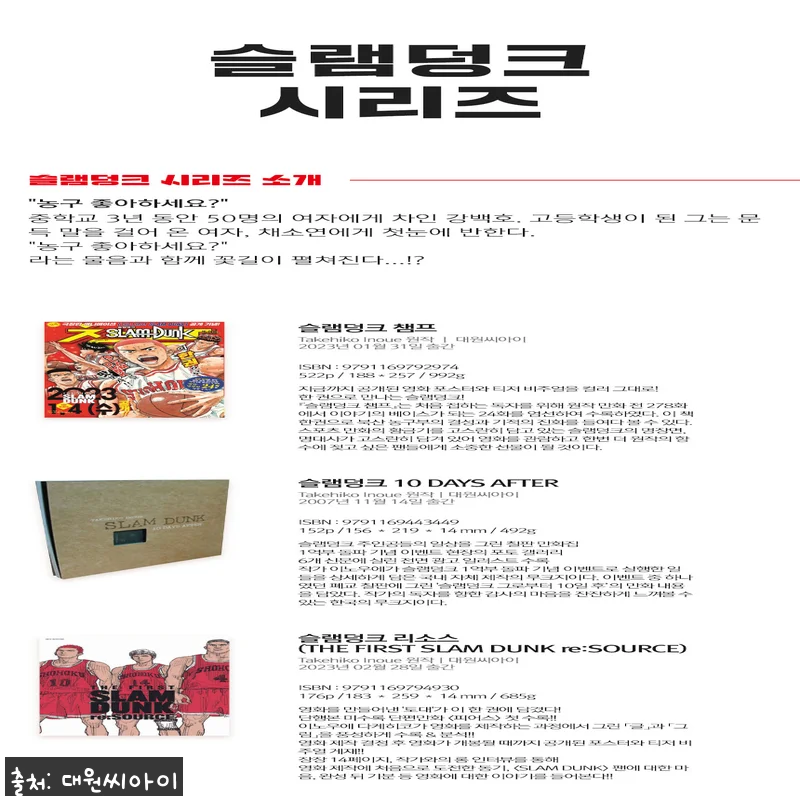 [대원씨아이] 슬램덩크 챔프, 리소스 관련 이미지 1