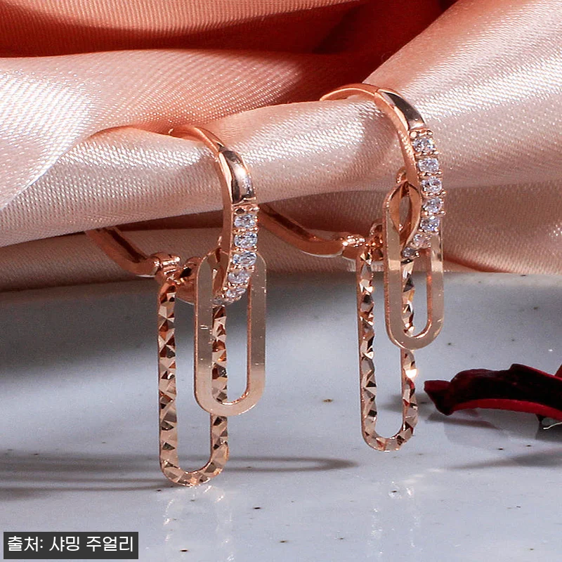 14K 클래시 컷팅 라운드 더블 클립 관련 이미지 3