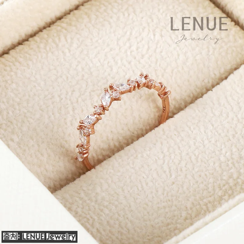 레뉴 리프 포인트 가드링 큐빅 반지 관련 이미지 6