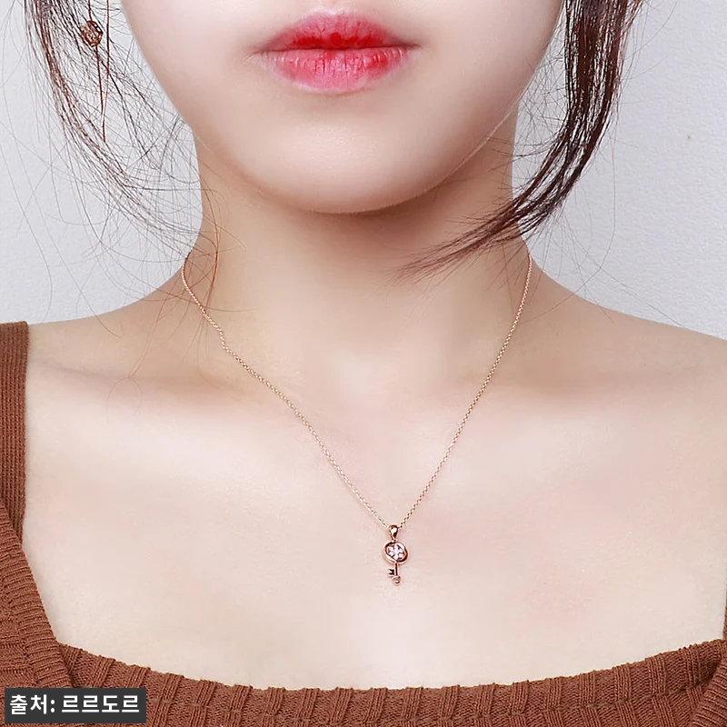 14k 18k 눈꽃 열쇠 펜던트 큐빅 관련 이미지 6