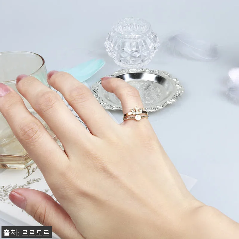 14K 왕관 이니셜 반지 티아라 각인 관련 이미지 7
