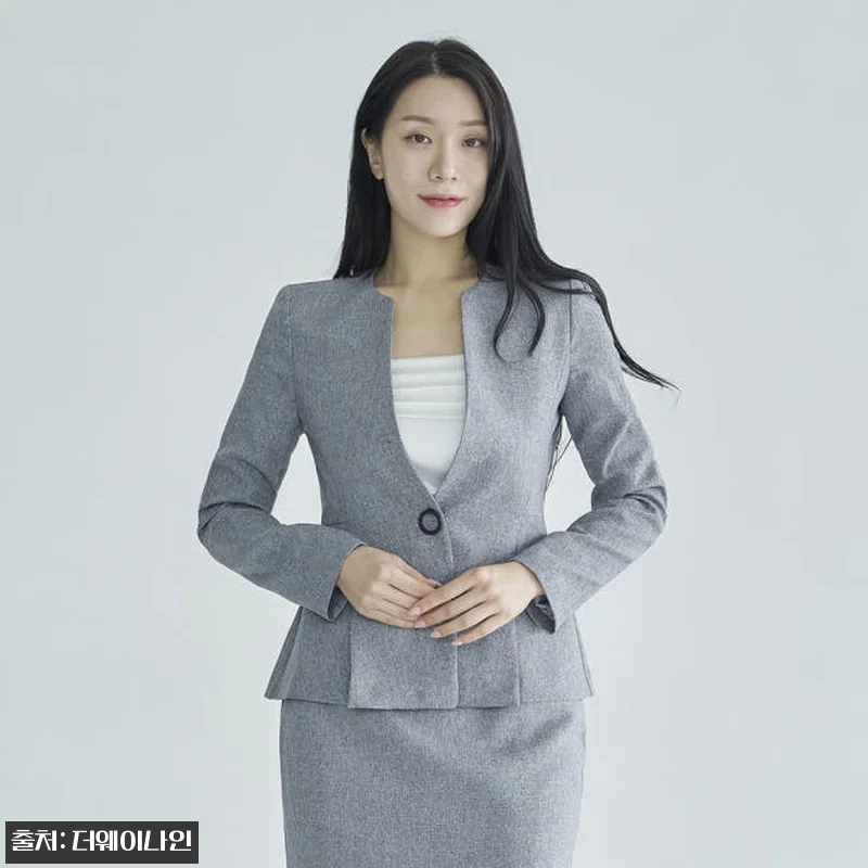 노카라 여성 정장 자켓 싱글 봄 여름 관련 이미지 7