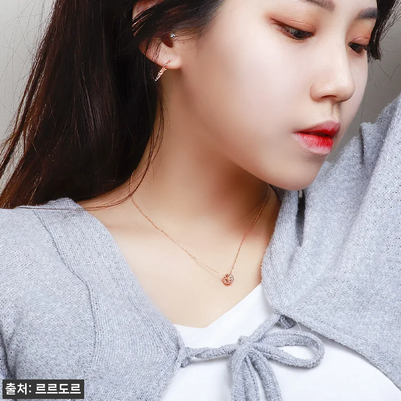 14k 큐 볼 링 펜던트 큐빅 원통 관련 이미지 7