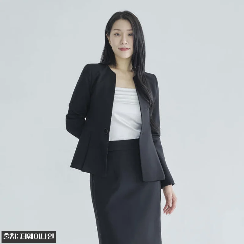 노카라 여성 정장 자켓 싱글 봄 여름 관련 이미지 8