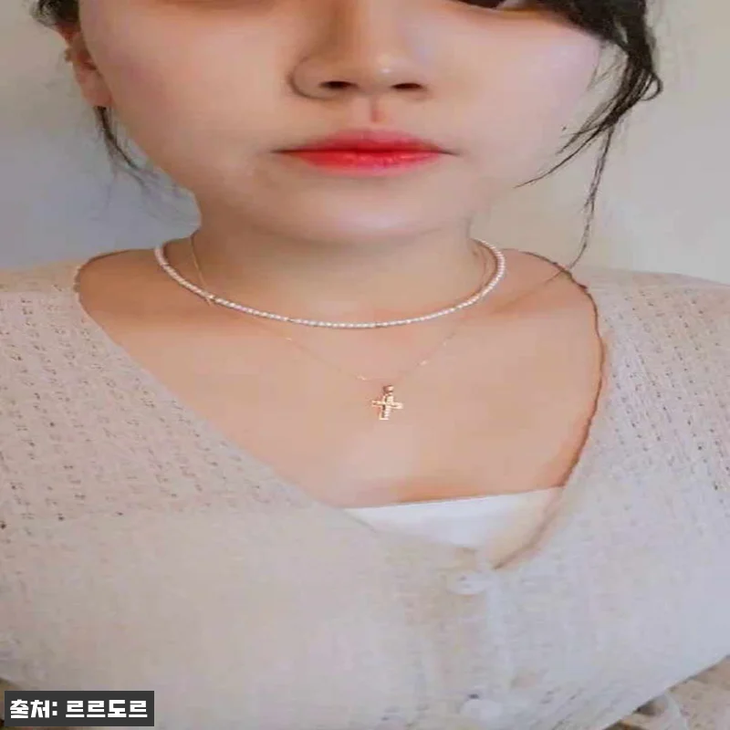 14K 18K 볼드 큐빅 십자가 펜던 관련 이미지 8
