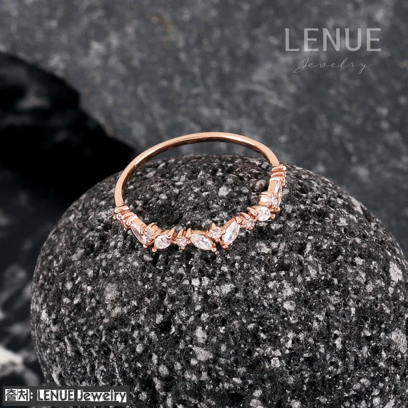 레뉴 리프 포인트 가드링 큐빅 반지 관련 이미지 8