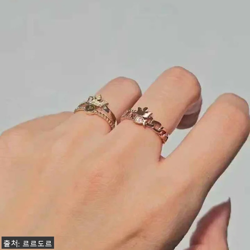 14K 왕관 이니셜 반지 티아라 각인 관련 이미지 9