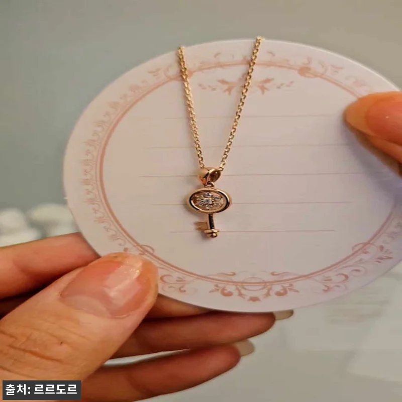 14k 18k 눈꽃 열쇠 펜던트 큐빅 관련 이미지 10