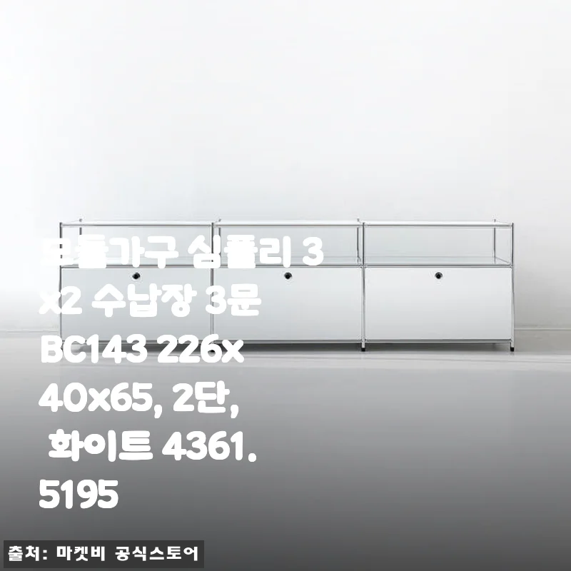 모듈가구 심플리 3x2 수납장 3문 BC143 사용후기: 깔끔한 디자인과 넉넉한 수납, 직접 써보니