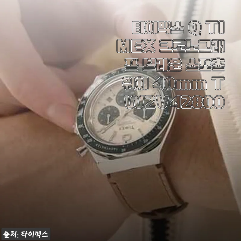 타이맥스 Q TIMEX 크로노그래프 브라운 스포츠워치 40mm TW2V42800 사용후기