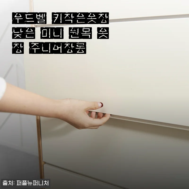 우드벨 키작은옷장 낮은 미니 원목 옷장 주니어장롱 사용후기 및 제품소개