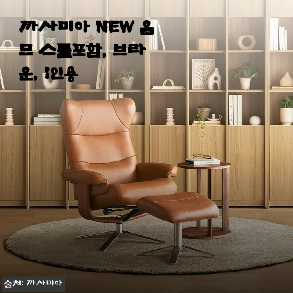 까사미아 NEW 옴므 스툴포함 브라운 1인용 사용후기 및 제품소개