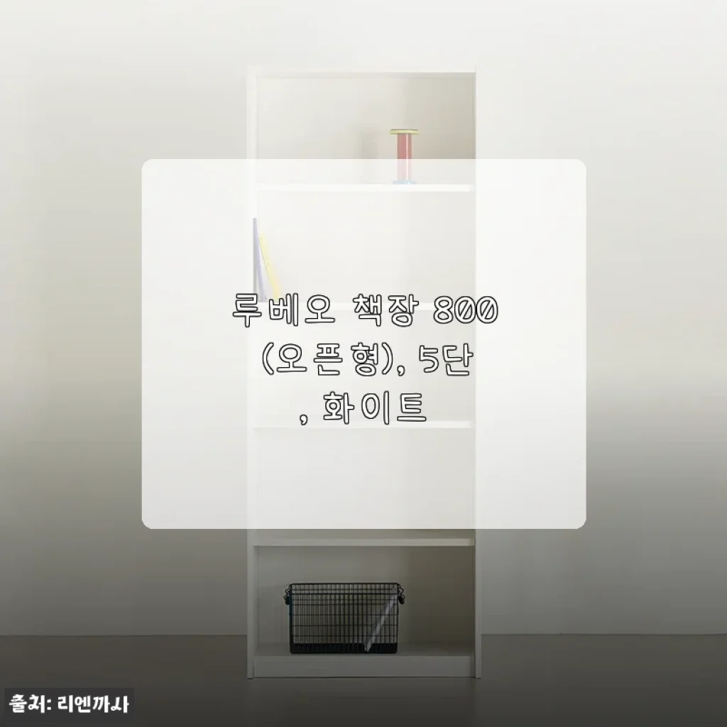 루베오 책장 800 (오픈형), 5단, 화이트 사용후기와 실사용 경험