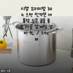 시샘 프리미엄 304 스텐 인덕션 대용량 깊은 곰솥 9L 사용후기