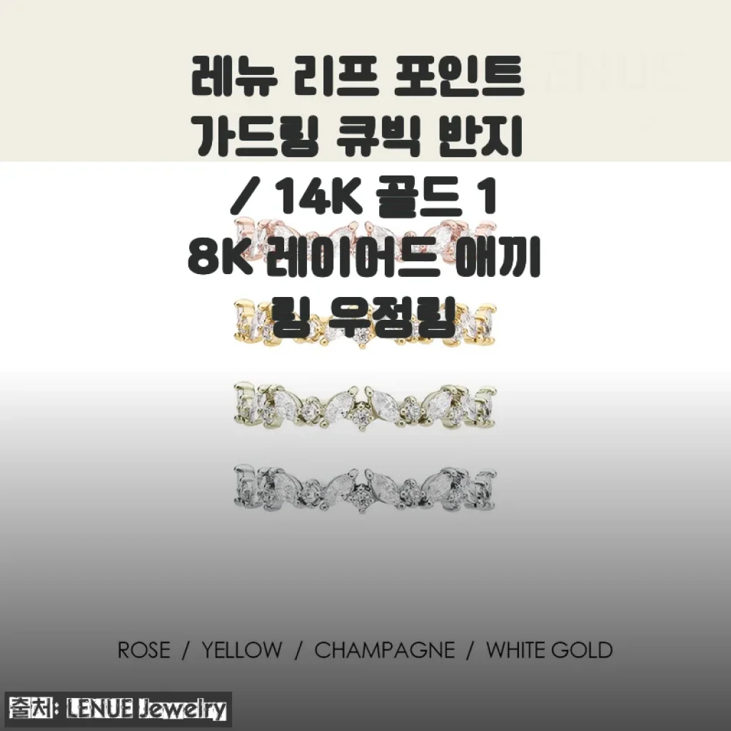 레뉴 리프 포인트 가드링 큐빅 반지 사용 후기와 제품 소개