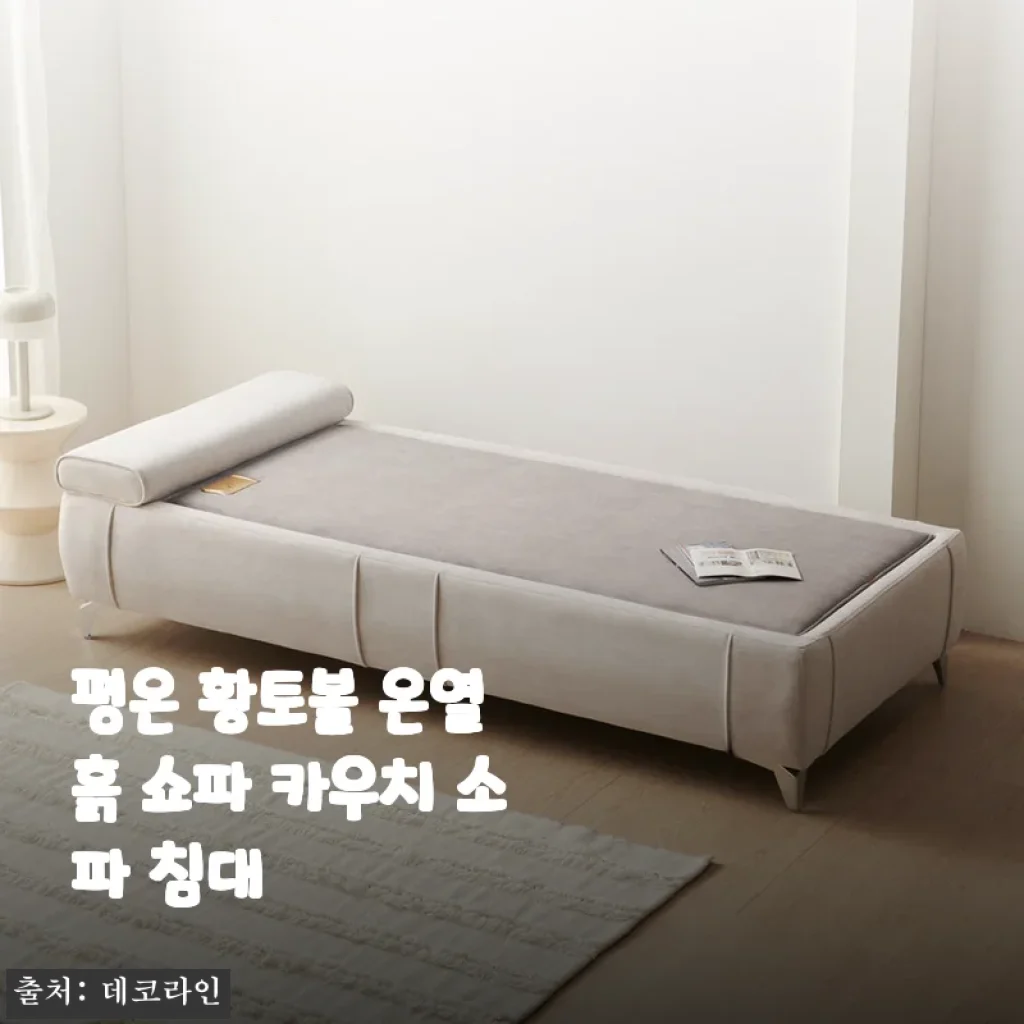 평온 황토볼 온열 흙 쇼파 카우치 소파 침대 사용후기