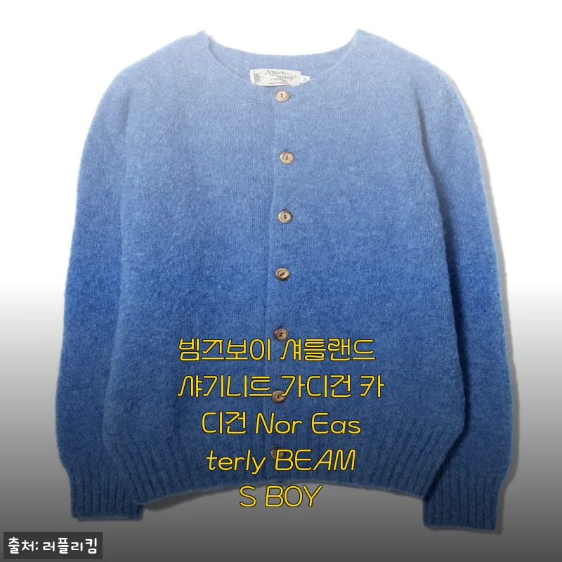빔즈보이 셔틀랜드 샤기니트 가디건 사용 후기와 상세 소개