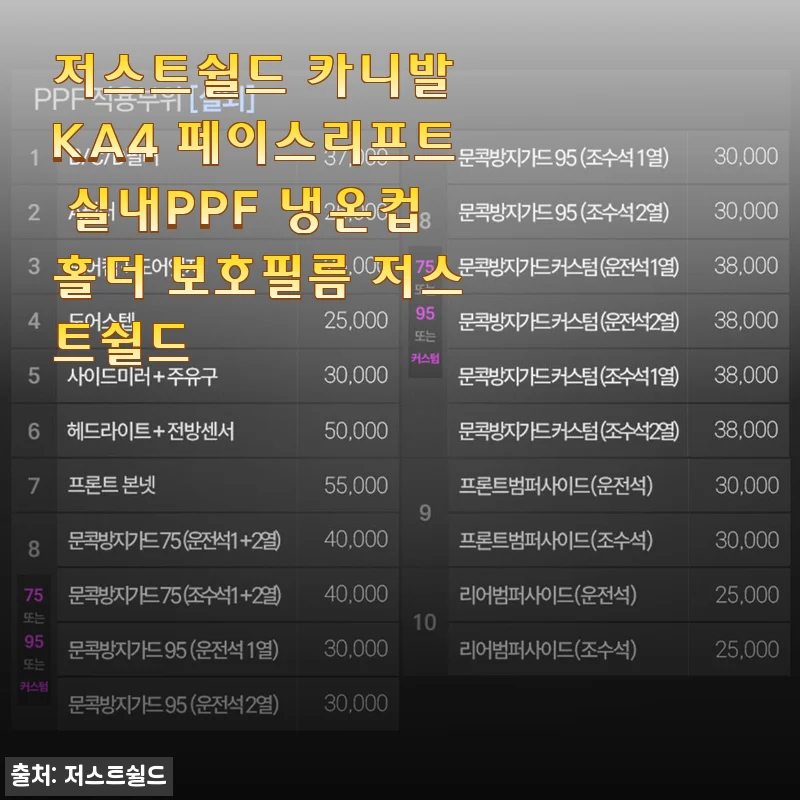 저스트쉴드 카니발 KA4 페이스리프트 실내PPF 냉온컵홀더 보호필름, 직접 사용해본 솔직 후기